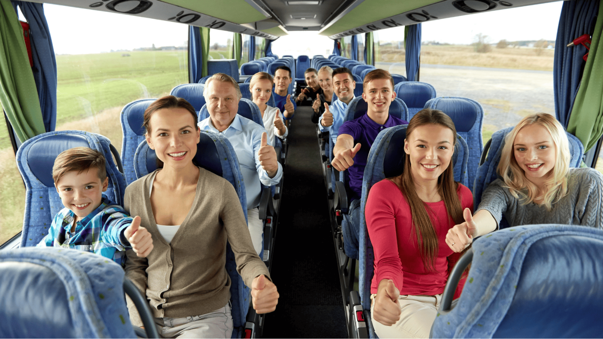 Charter bus in New York for group travel with WE Transport