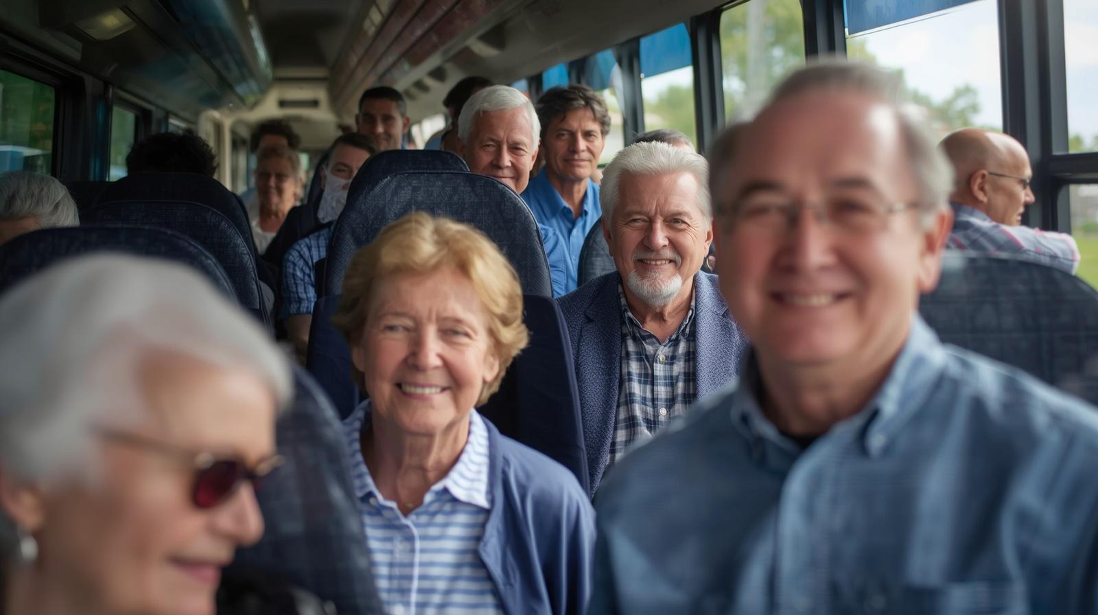 Senior charter bus service on Long Island for safe ADA compliant group transportation and senior outings across Metro New York